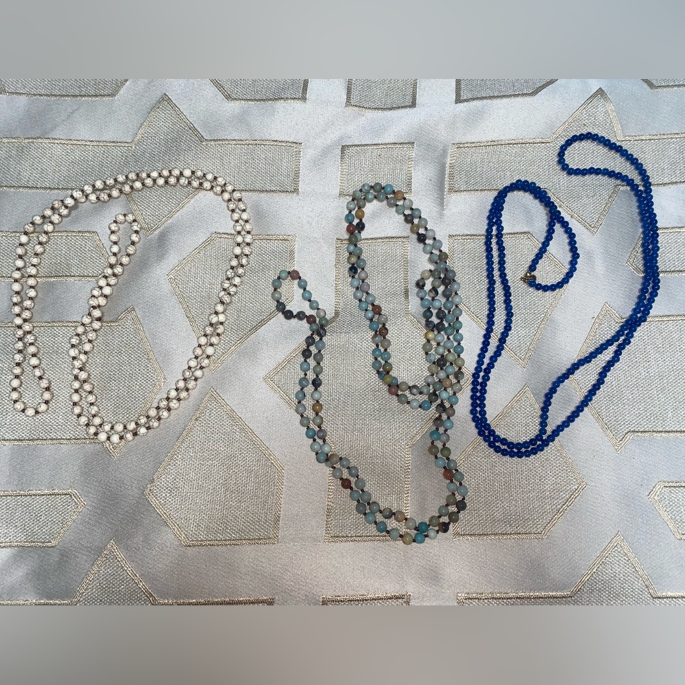Lot of long wrap necklaces